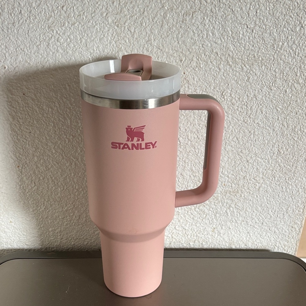 Stanley Blush Pink Travel Mug with Handle